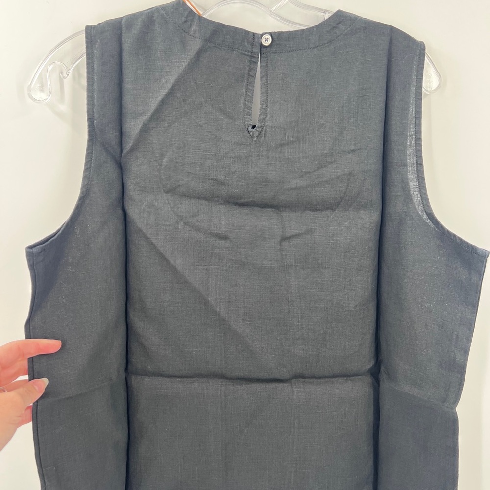 Quince 100% European Linen Tank new medium - Picture 7 of 8